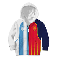 Custom Argentina Espana 2026 World Final Football Kid Hoodie Come On Boys
