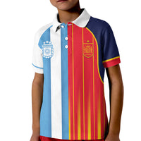 Custom Argentina Espana 2026 World Final Football Kid Polo Shirt Come On Boys