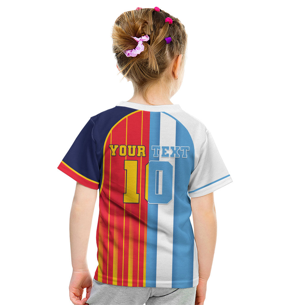 Custom Argentina Espana 2026 World Final Football Kid T Shirt Come On Boys