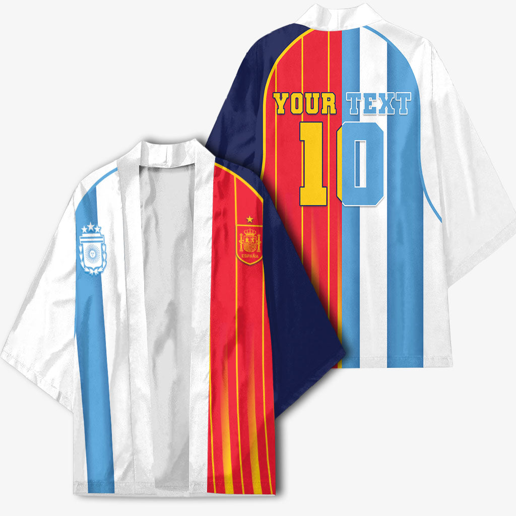 Custom Argentina Espana 2026 World Final Football Kimono Come On Boys