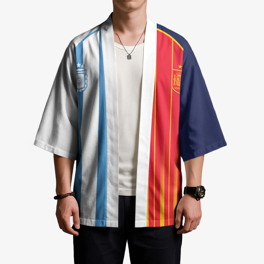 Custom Argentina Espana 2026 World Final Football Kimono Come On Boys