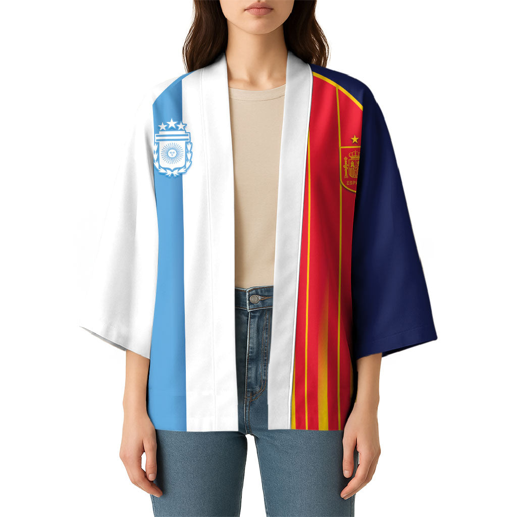 Custom Argentina Espana 2026 World Final Football Kimono Come On Boys