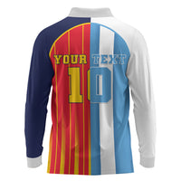 Custom Argentina Espana 2026 World Final Football Long Sleeve Polo Shirt Come On Boys