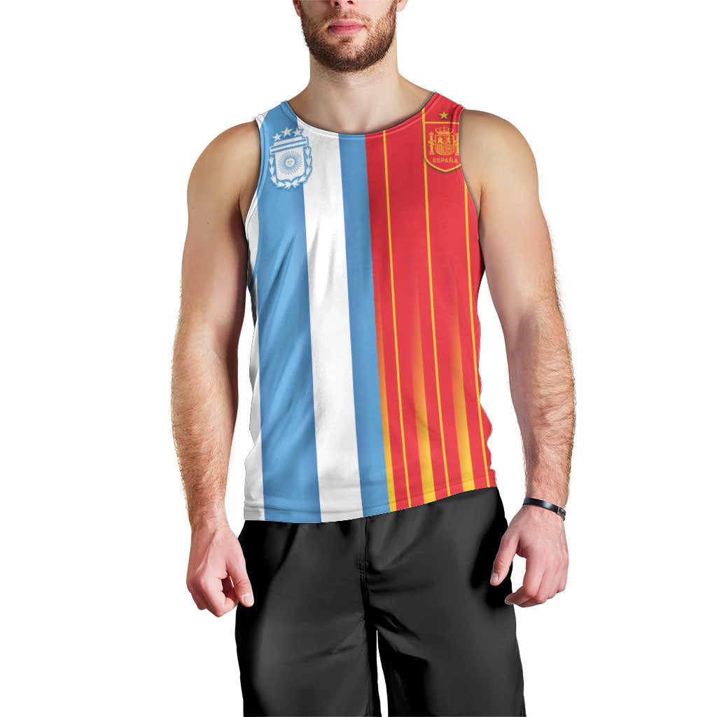 Custom Argentina Espana 2026 World Final Football Men Tank Top Come On Boys