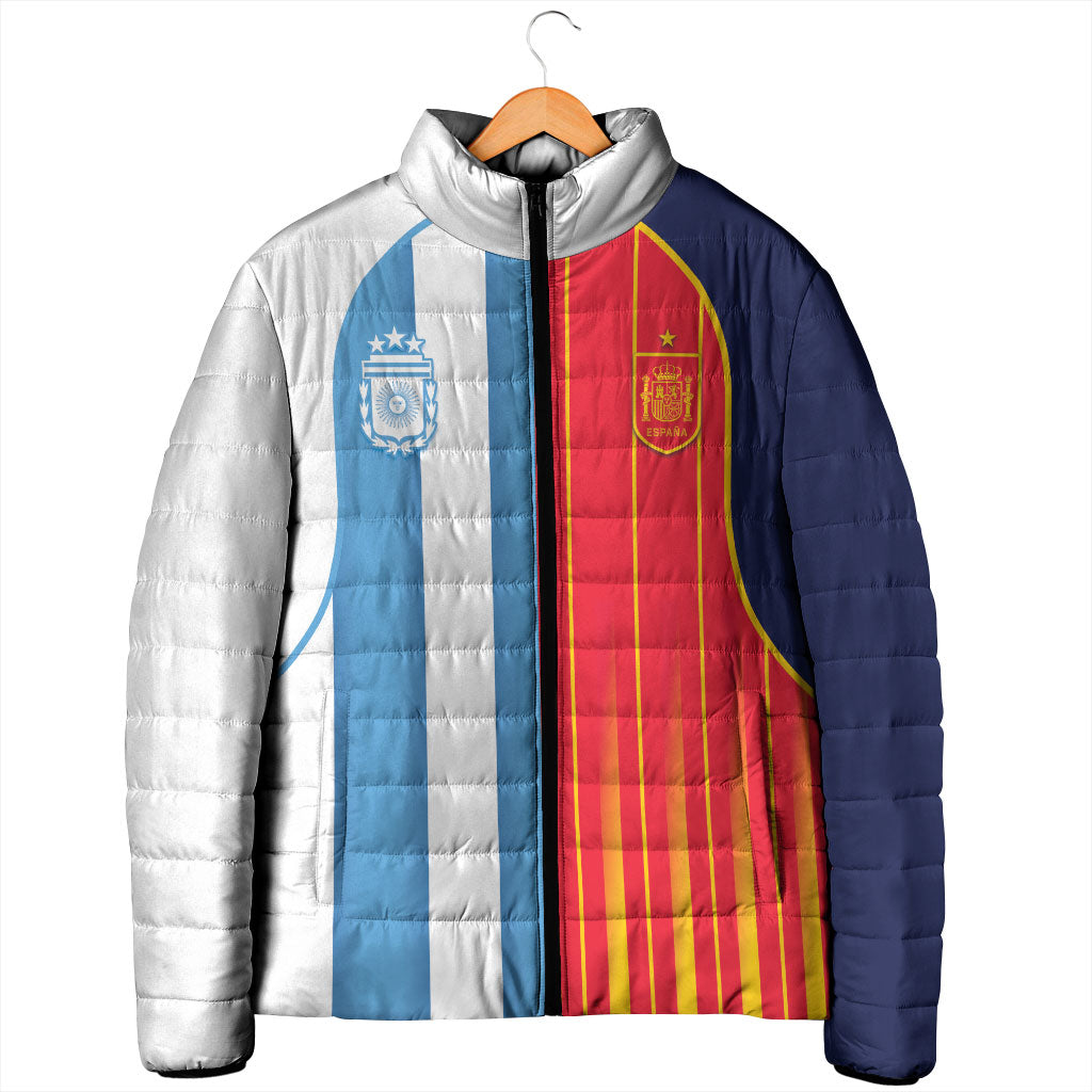 Custom Argentina Espana 2026 World Final Football Padded Jacket Come On Boys