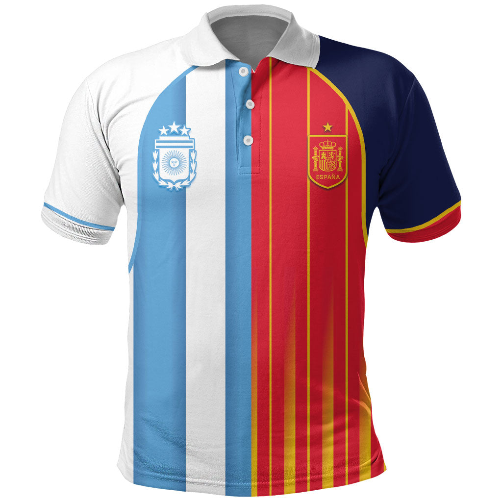 Custom Argentina Espana 2026 World Final Football Polo Shirt Come On Boys