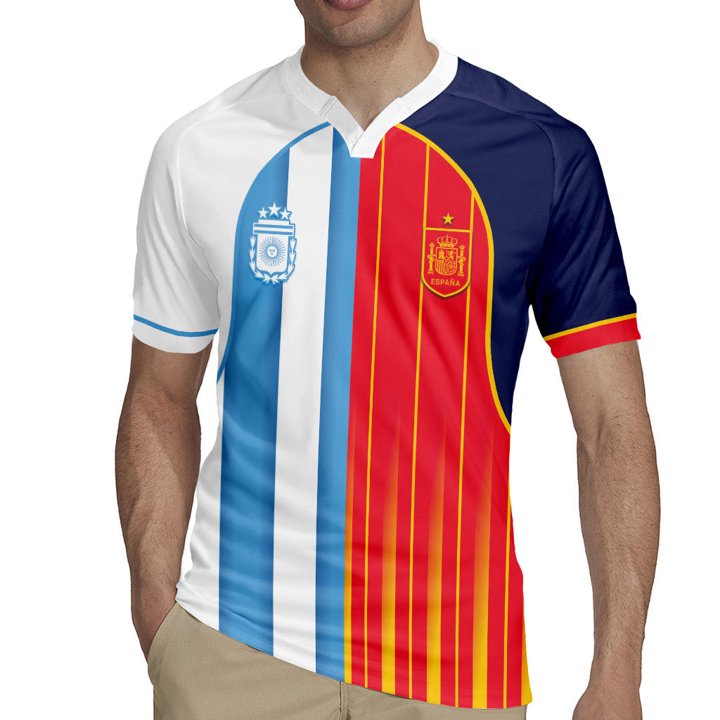 Custom Argentina Espana 2026 World Final Football Rugby Jersey Come On Boys