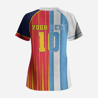 Custom Argentina Espana 2026 World Final Football Scrub Top Come On Boys