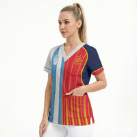 Custom Argentina Espana 2026 World Final Football Scrub Top Come On Boys