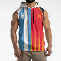 Custom Argentina Espana 2026 World Final Football Sleeveless Hoodie Come On Boys
