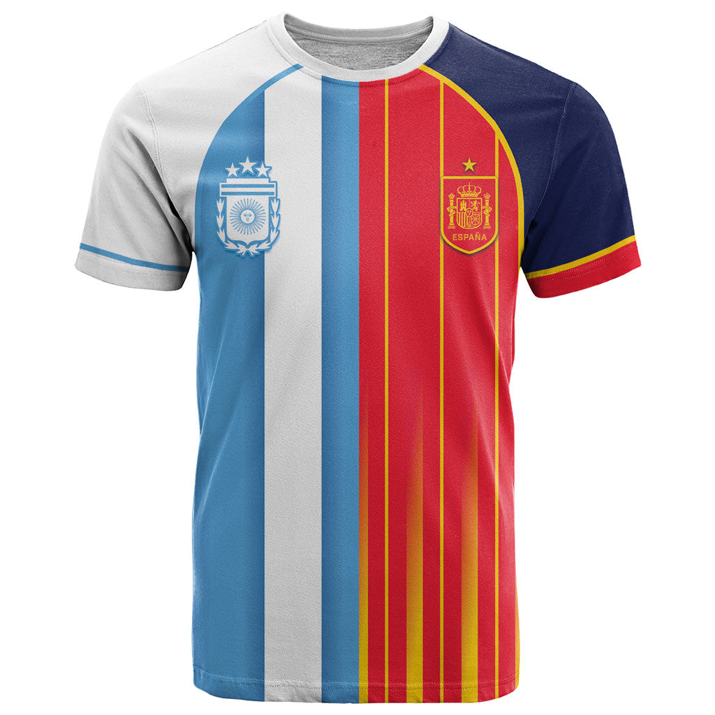 Custom Argentina Espana 2026 World Final Football T Shirt Come On Boys
