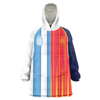 Custom Argentina Espana 2026 World Final Football Wearable Blanket Hoodie Come On Boys