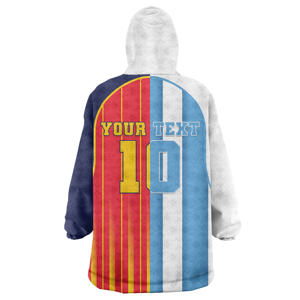 Custom Argentina Espana 2026 World Final Football Wearable Blanket Hoodie Come On Boys