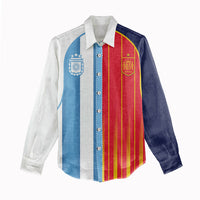 Custom Argentina Espana 2026 World Final Football Women Casual Shirt Come On Boys
