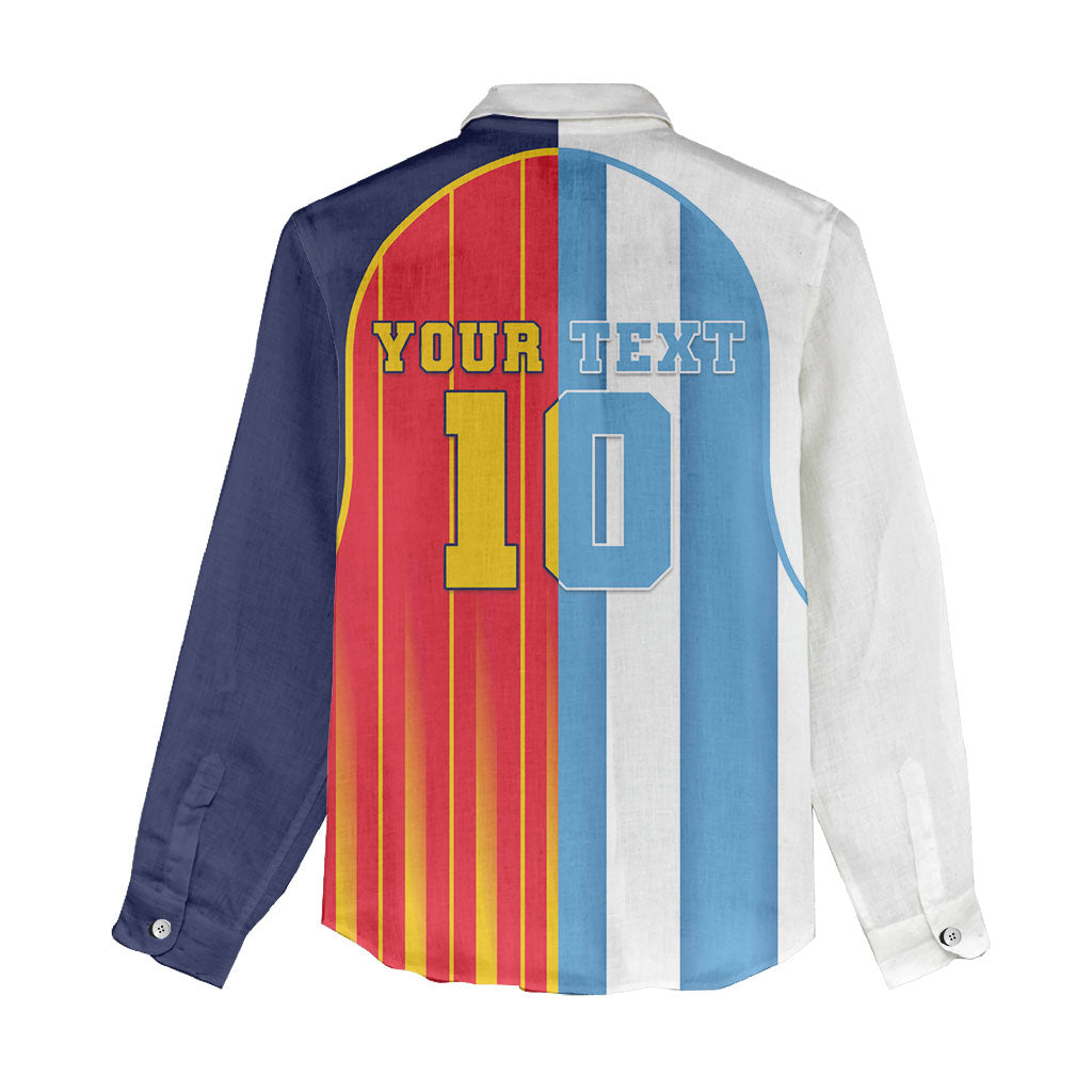 Custom Argentina Espana 2026 World Final Football Women Casual Shirt Come On Boys