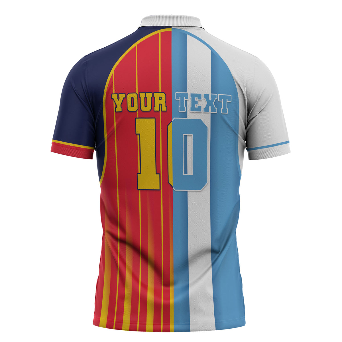 Custom Argentina Espana 2026 World Final Football Zipper Polo Shirt Come On Boys
