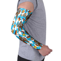 Funny Bigfoot Oktoberfest Arm Sleeves Sasquatch Beer Pretzel Bavarian - Wonder Print Shop