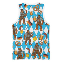 Funny Bigfoot Oktoberfest Basketball Jersey Sasquatch Beer Pretzel Bavarian - Wonder Print Shop