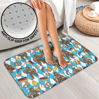 Funny Bigfoot Oktoberfest Bathroom Set Sasquatch Beer Pretzel Bavarian - Wonder Print Shop