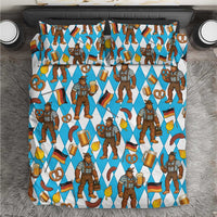 Funny Bigfoot Oktoberfest Bedding Set Sasquatch Beer Pretzel Bavarian - Wonder Print Shop