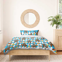 Funny Bigfoot Oktoberfest Bedding Set Sasquatch Beer Pretzel Bavarian - Wonder Print Shop