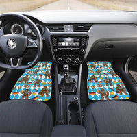 Funny Bigfoot Oktoberfest Car Mats Sasquatch Beer Pretzel Bavarian - Wonder Print Shop