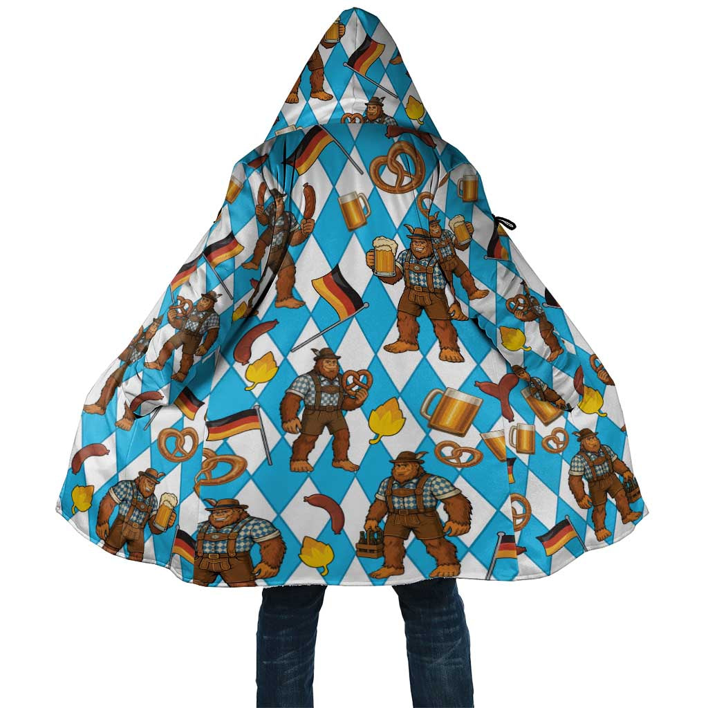 Funny Bigfoot Oktoberfest Cloak Sasquatch Beer Pretzel Bavarian - Wonder Print Shop