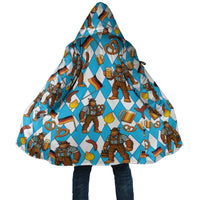 Funny Bigfoot Oktoberfest Cloak Sasquatch Beer Pretzel Bavarian - Wonder Print Shop
