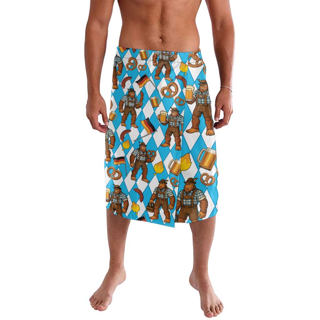 Funny Bigfoot Oktoberfest Lavalava Sasquatch Beer Pretzel Bavarian - Wonder Print Shop