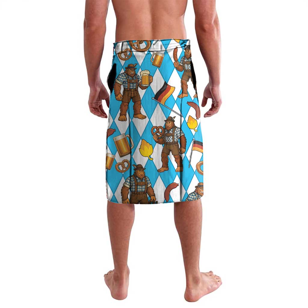 Funny Bigfoot Oktoberfest Lavalava Sasquatch Beer Pretzel Bavarian - Wonder Print Shop