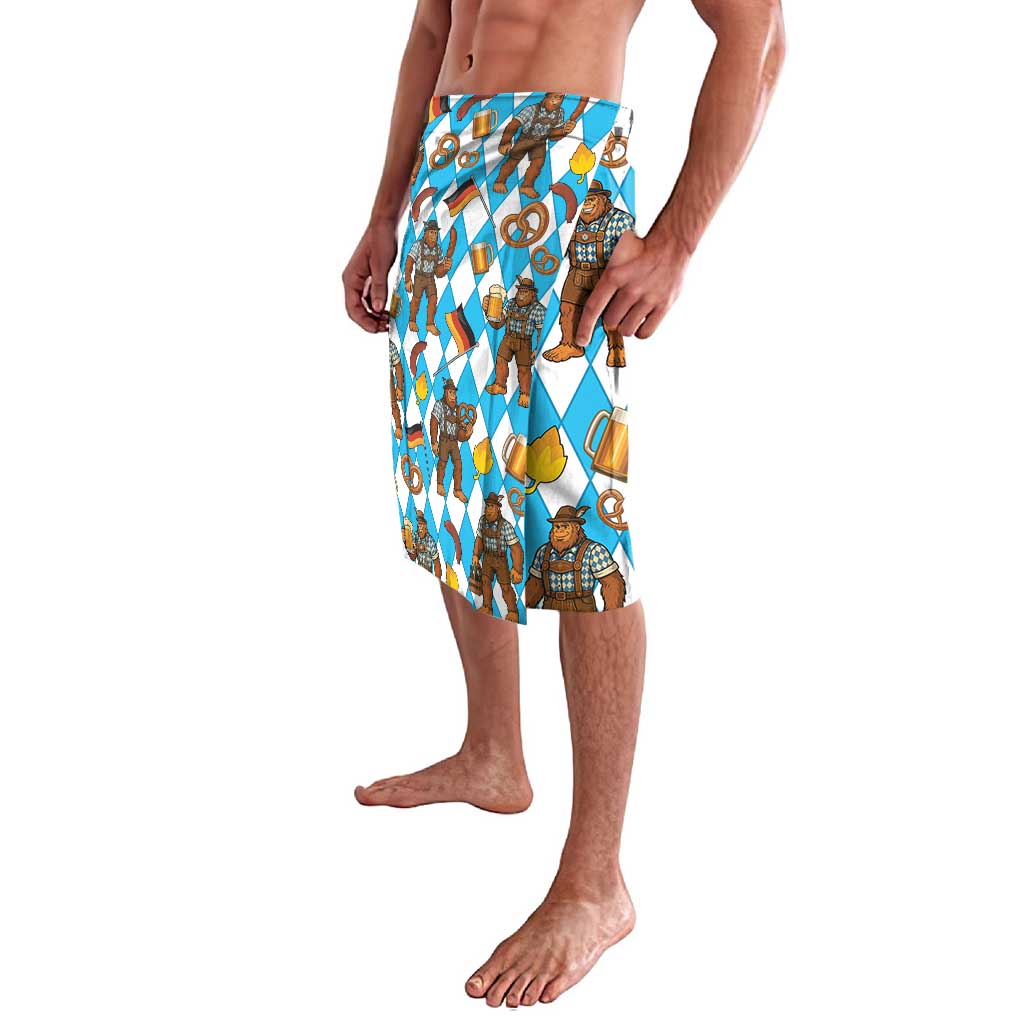 Funny Bigfoot Oktoberfest Lavalava Sasquatch Beer Pretzel Bavarian - Wonder Print Shop