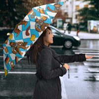 Funny Bigfoot Oktoberfest Umbrella Sasquatch Beer Pretzel Bavarian - Wonder Print Shop