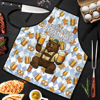 Funny Beer Oktoberfest Apron Ich Bin Nur Wegen Dem Bier Hier - Wonder Print Shop