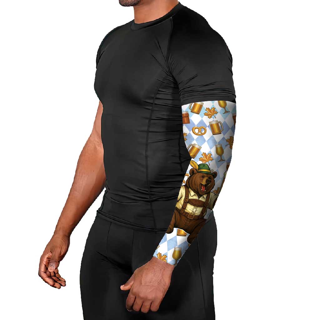 Funny Beer Oktoberfest Arm Sleeves Ich Bin Nur Wegen Dem Bier Hier - Wonder Print Shop