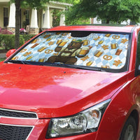 Funny Beer Oktoberfest Auto Sun Shade Ich Bin Nur Wegen Dem Bier Hier - Wonder Print Shop