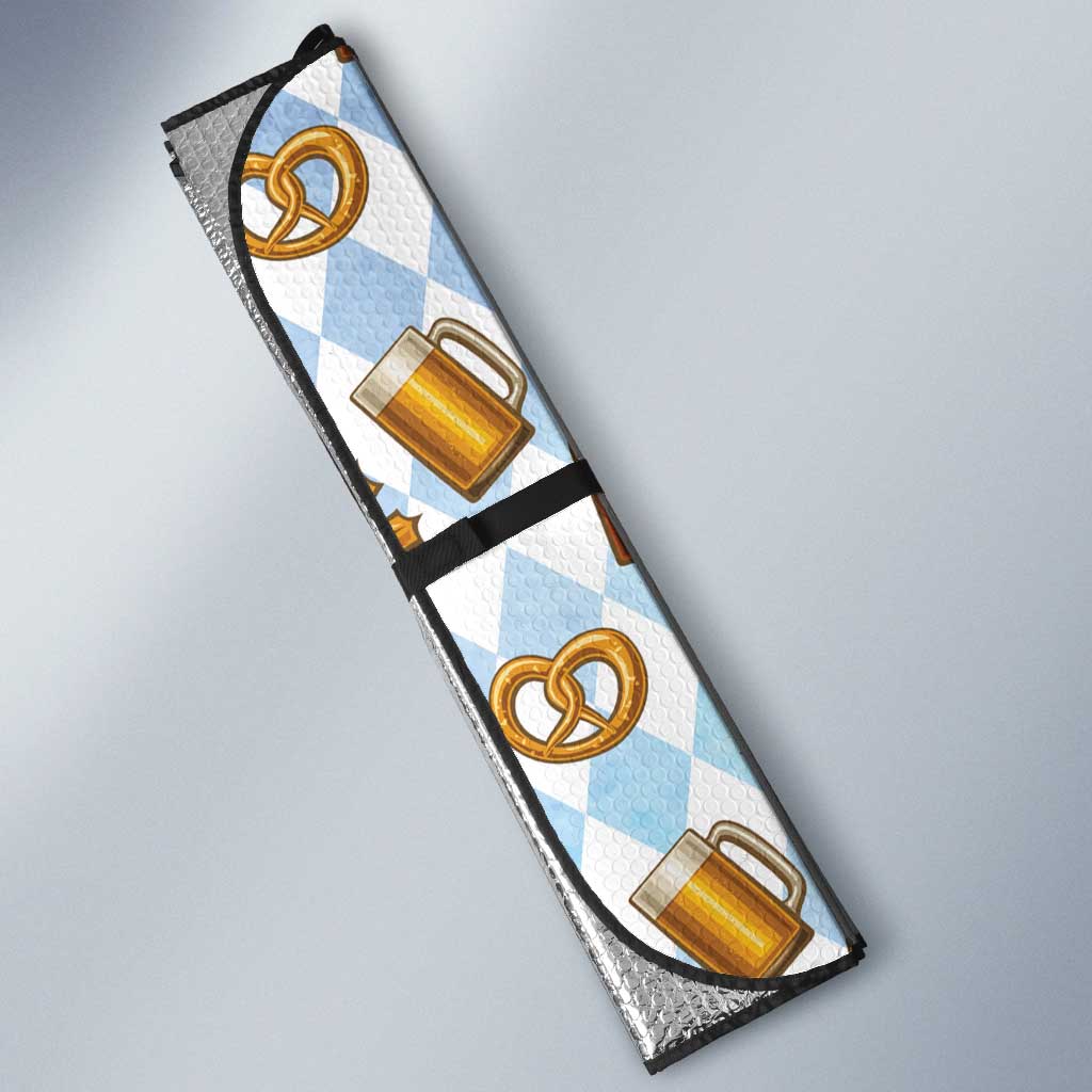 Funny Beer Oktoberfest Auto Sun Shade Ich Bin Nur Wegen Dem Bier Hier - Wonder Print Shop