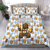 Funny Beer Oktoberfest Bedding Set Ich Bin Nur Wegen Dem Bier Hier - Wonder Print Shop