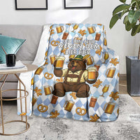 Funny Beer Oktoberfest Blanket Ich Bin Nur Wegen Dem Bier Hier - Wonder Print Shop