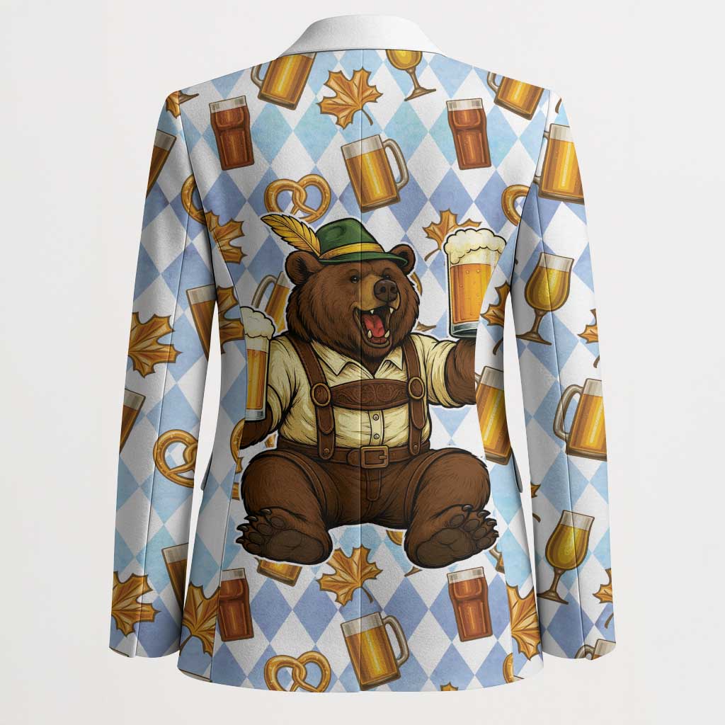 Funny Beer Oktoberfest Blazer Ich Bin Nur Wegen Dem Bier Hier - Wonder Print Shop