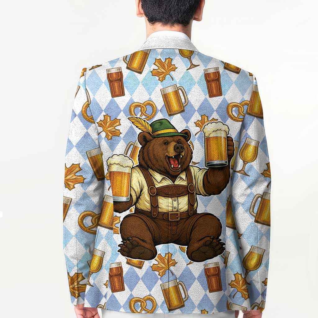 Funny Beer Oktoberfest Blazer Ich Bin Nur Wegen Dem Bier Hier - Wonder Print Shop