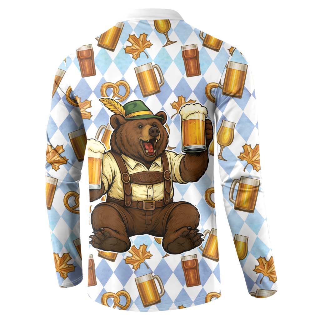 Funny Beer Oktoberfest Button Sweatshirt Ich Bin Nur Wegen Dem Bier Hier - Wonder Print Shop