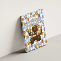 Funny Beer Oktoberfest Canvas Wall Art Ich Bin Nur Wegen Dem Bier Hier - Wonder Print Shop