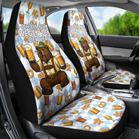 Funny Beer Oktoberfest Car Seat Cover Ich Bin Nur Wegen Dem Bier Hier - Wonder Print Shop