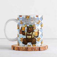 Funny Beer Oktoberfest Ceramic Mug Ich Bin Nur Wegen Dem Bier Hier - Wonder Print Shop
