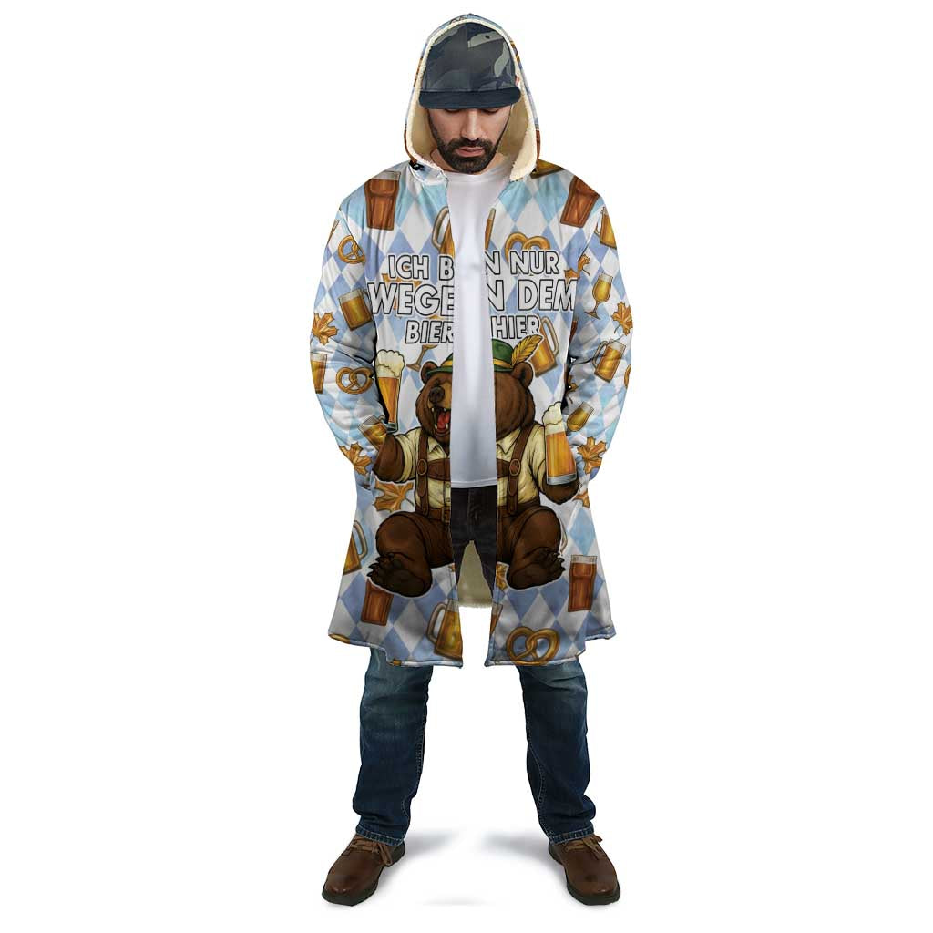 Funny Beer Oktoberfest Cloak Ich Bin Nur Wegen Dem Bier Hier - Wonder Print Shop