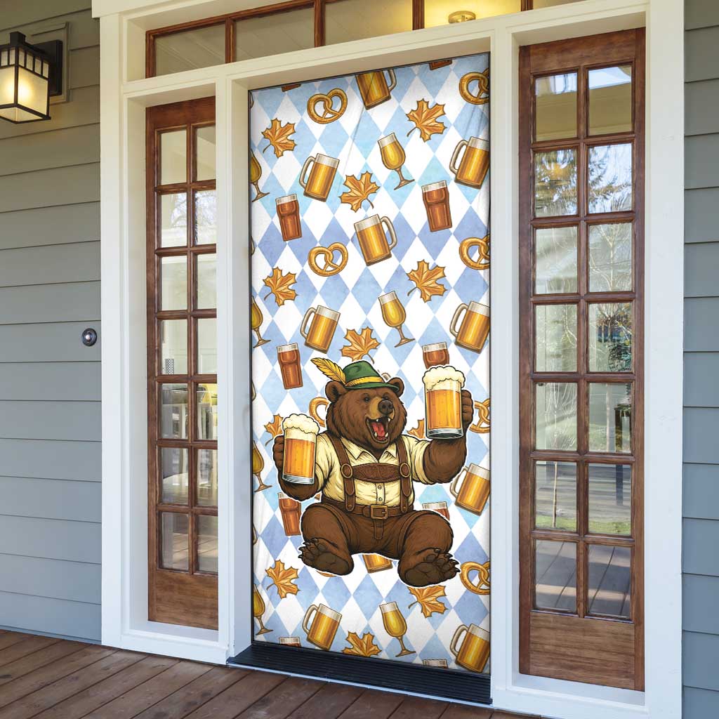 Funny Beer Oktoberfest Door Cover Ich Bin Nur Wegen Dem Bier Hier - Wonder Print Shop
