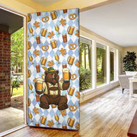 Funny Beer Oktoberfest Door Cover Ich Bin Nur Wegen Dem Bier Hier - Wonder Print Shop
