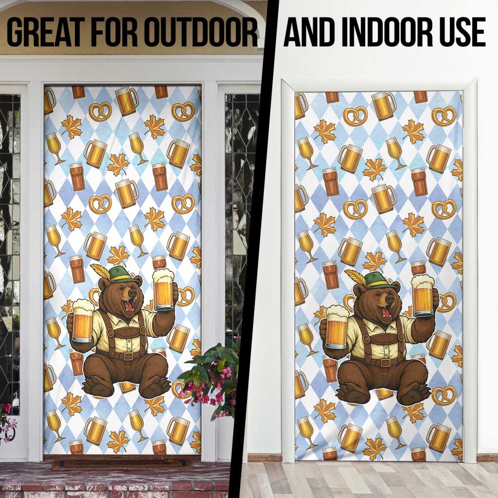 Funny Beer Oktoberfest Door Cover Ich Bin Nur Wegen Dem Bier Hier - Wonder Print Shop