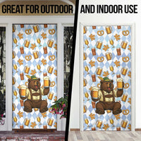 Funny Beer Oktoberfest Door Cover Ich Bin Nur Wegen Dem Bier Hier - Wonder Print Shop