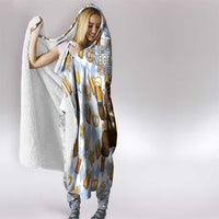 Funny Beer Oktoberfest Hooded Blanket Ich Bin Nur Wegen Dem Bier Hier - Wonder Print Shop